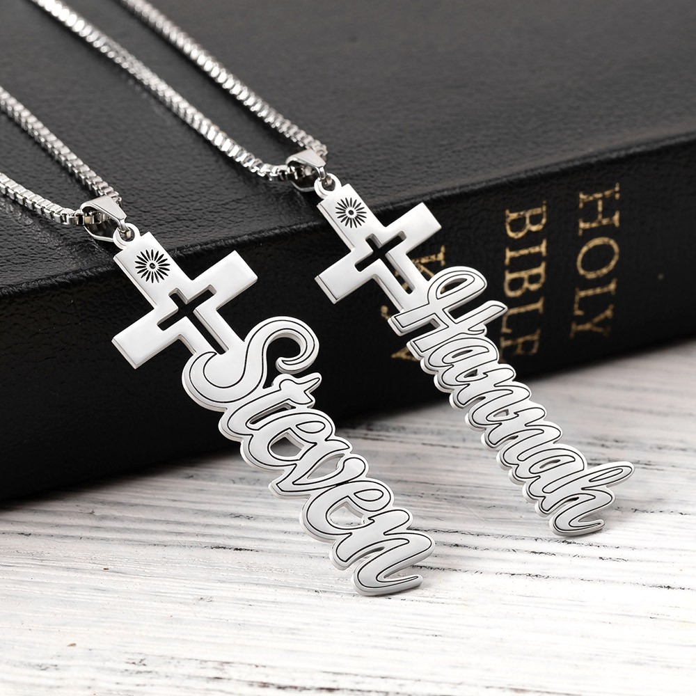 Cross Name Necklace