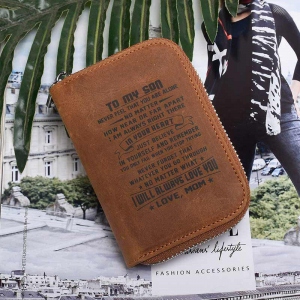 Personalized Leather Credit Card Holder Wallet
