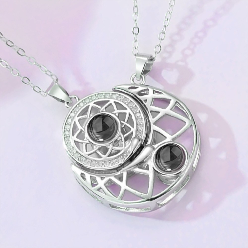Sun Moon Projection Necklace