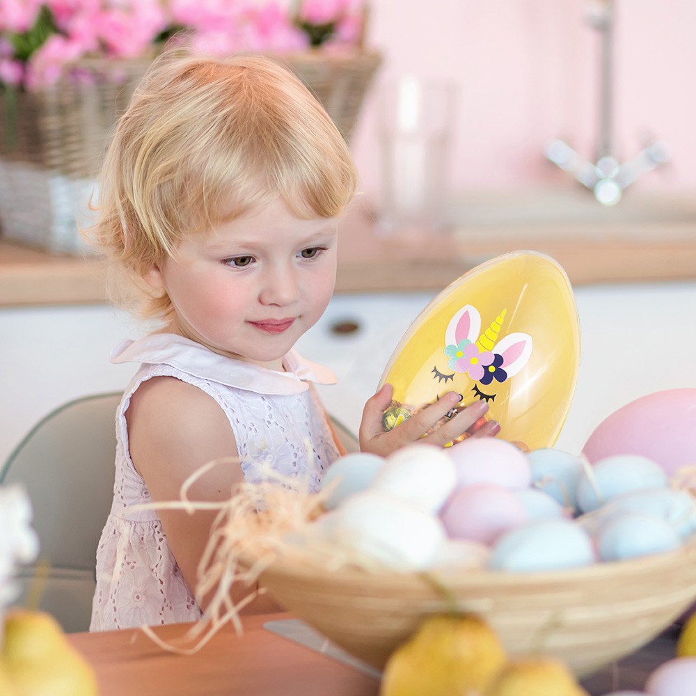 Personalized Name Unicorn Easter Egg, Custom Jumbo Egg, Easter Basket Stuffer Filler, Easter Gifts for Family/Kids/Daughter/Niece