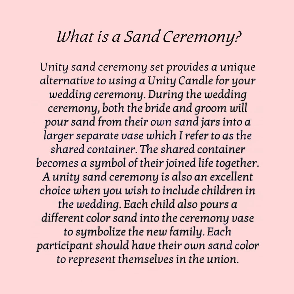 Personalized Wedding Unity Sand Ceremony Set, Wedding Unity Sand Set, Together We Make a Family, Perfectly Blended, Sand Ceremony Kit for Wedding
