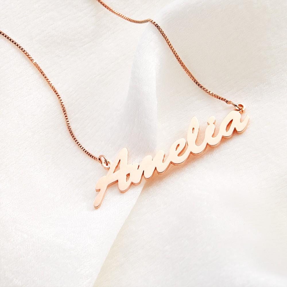 Personalized Dainty Name Necklace, Script Name Necklace, Minimalist Jewelry, Birthday/Christmas/Anniversary Gift for Her