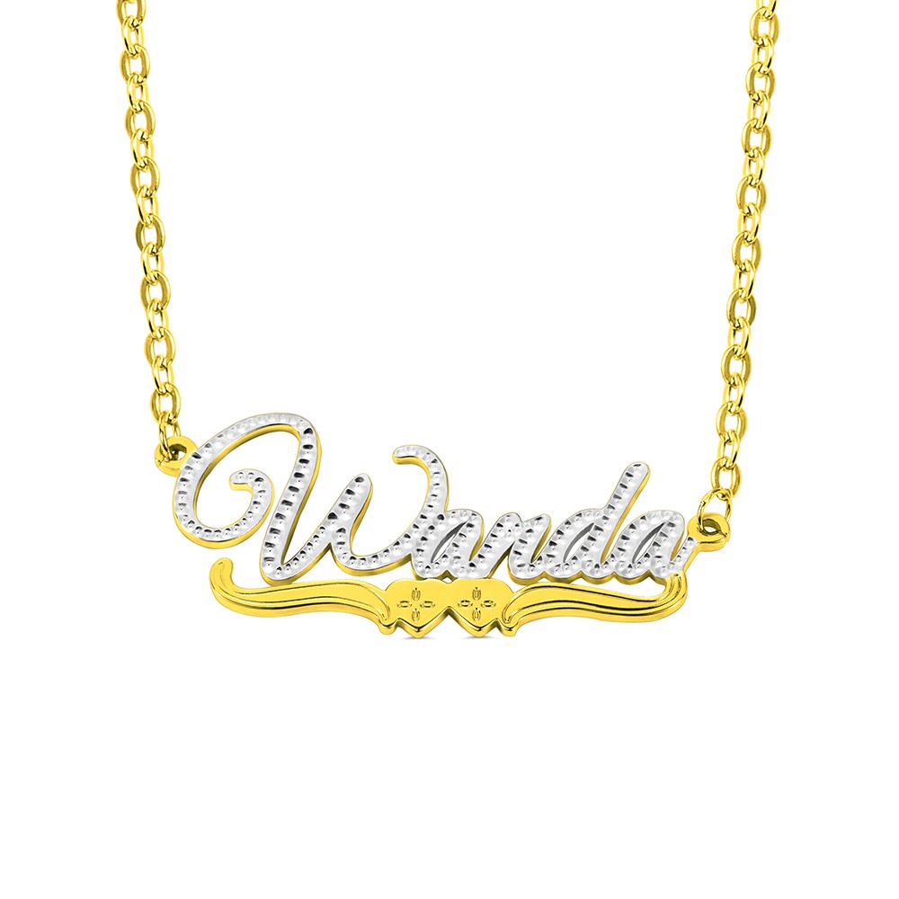 Personalized Lace Name Necklace