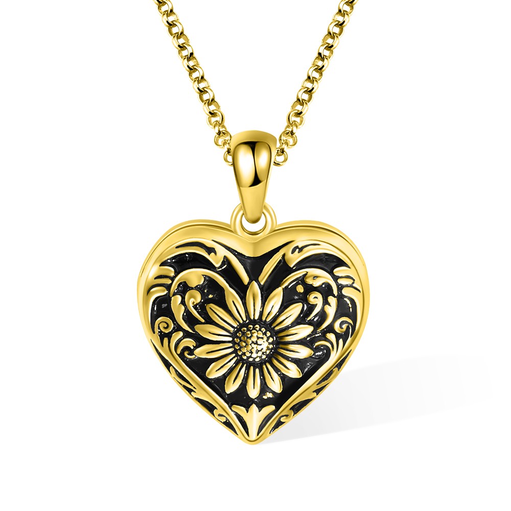 sunflower necklace for women