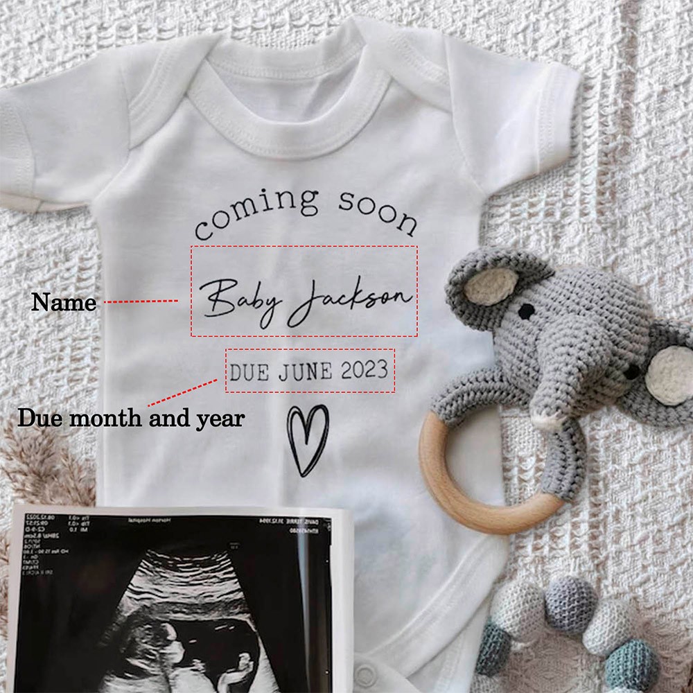 baby coming soon announcement 2023 gift