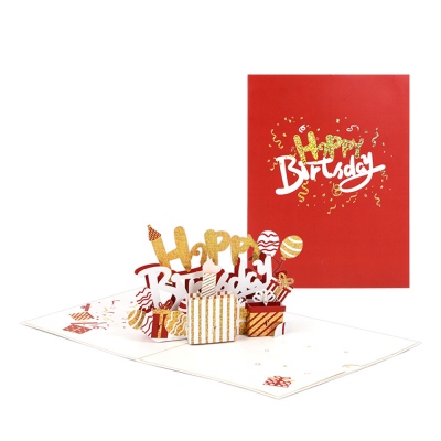 Carte d'anniversaire pop-up 3D avec bougie soufflée personnalisée, carte de vœux pop-up en papier 3D, cartes d'anniversaire musicales avec lumière, cadeau d'anniversaire pour famille/amis