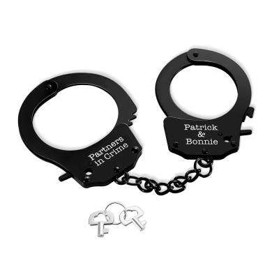 Personalized Photo Handcuffs, Double-Lock Handcuffs, Alloy Handcuffs, Sex Handcuffs, Erotic Accessories, Gift for Men, Christmas Gifts, Holiday Gifts