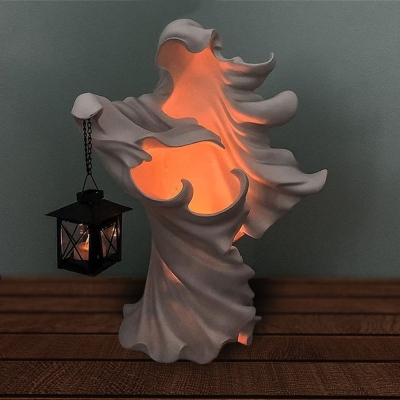 Realistic Ghost-Looking Light, Ghost Lamp, Witch Light, Resin Lamp, Resin Sculpture, Halloween Decoration, Halloween Gift, Gift for Friends/Family