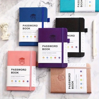 Password Book with Alphabetical Tabs Hardcover Password Manager Notebook for Seniors, Internet Password Journal Diary