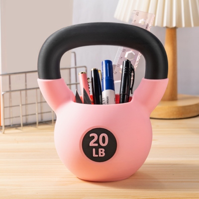 Personalized Text Kettlebell Pencil Holder, 3D Printed Kettlebell Desk Organizer, Gym Accessory, Housewarming/Birthday Gift for Fitness Lover/Lifter