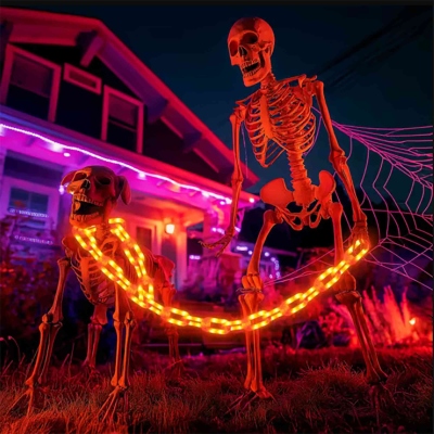 Halloween waterproof chain light string, unique chain light design adds some spooky fun to your Halloween