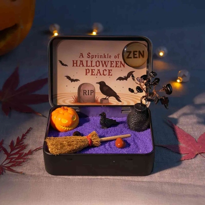 Halloween Obsidian Pocket Garden – A Mindful Gift for Peace & Play