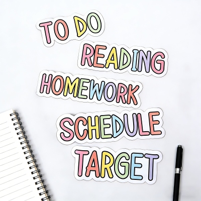 Personalized Rainbow-colored School Subject Magnet, Classroom Whiteboard Magnet, End of Year/Appreciation/Back to School Gift for Teachers