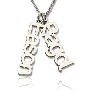 Personalized Vertical Names Necklace