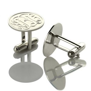 Engraved Cufflinks Valentine's Day Gifts for Him with Monogram