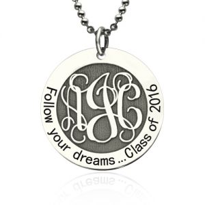 Personalized Inspirational Necklace with Monograms