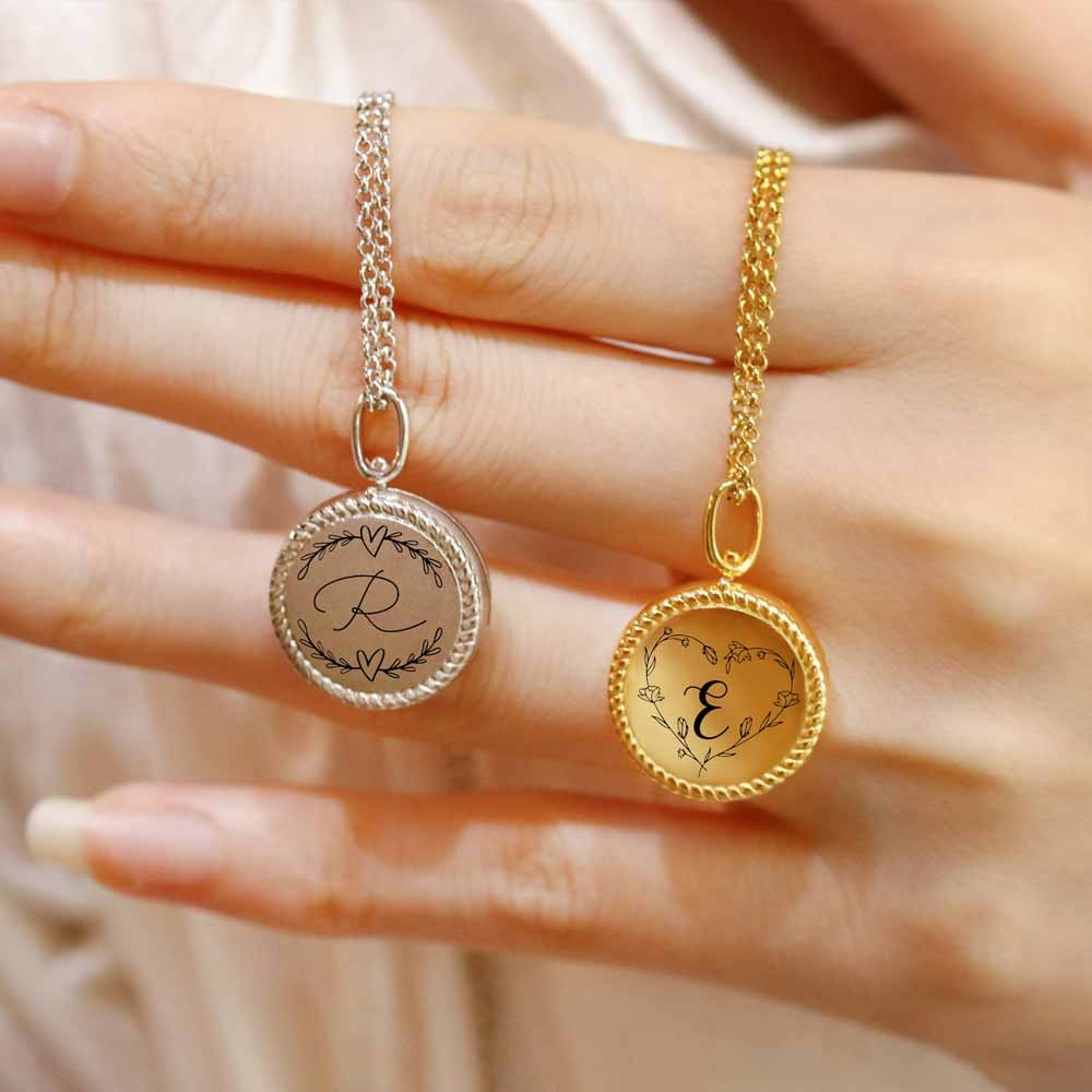Personalized Photo Locket Necklace Sterling Silver Memorial Photo Locket Necklace Gift for Woman/Mom/Her/Lover