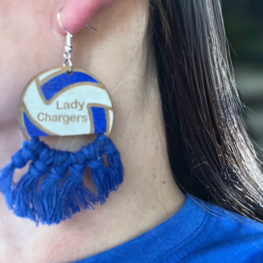 Boucles d'oreilles joueur de volley-ball