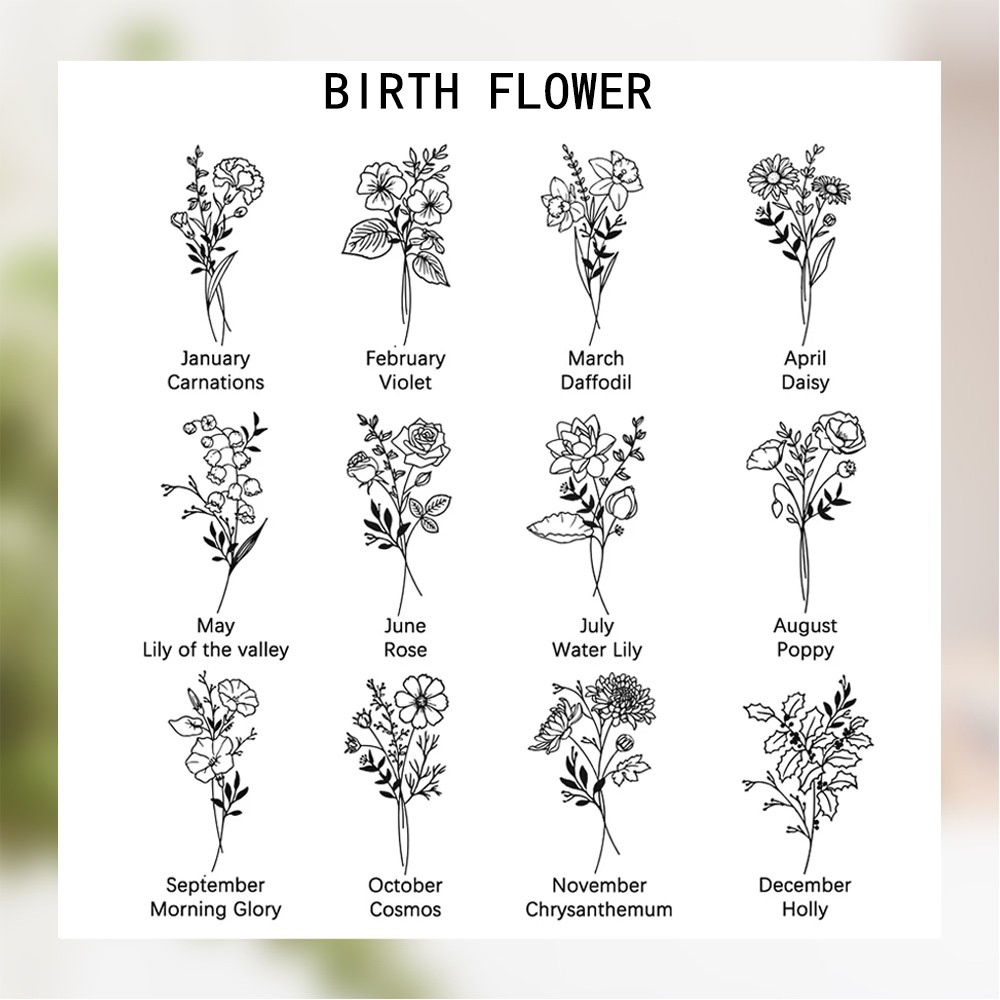 Birth Flower Travel Cup