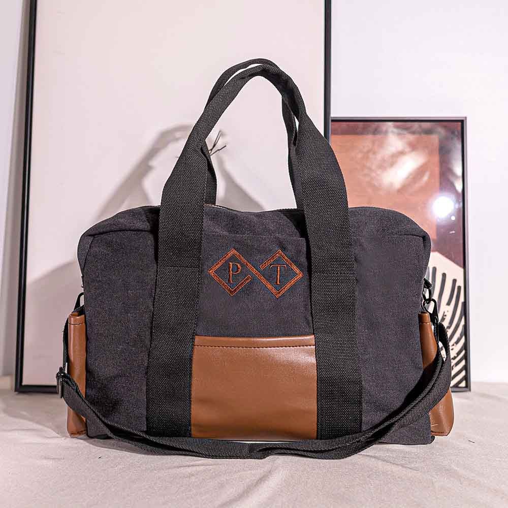 Personalized Weekender Bag Groomsmen Bags Gifts for Him Travel Bag for Man Embroidered Best Man Bag Monogrammed Groomsmen Duffel Bag