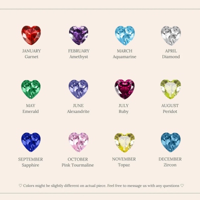 heart birthstone