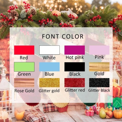 Personalized Name Family Christmas Stocking, Festival Fireplace Christmas Decor, Tree Hanging Ornament, Christmas Gift for Family/Kids