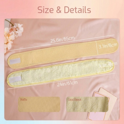 Personligt broderat namn spa-hårband, hudvårds- och sminkhårband, möhippa, skönhetsaccessoar, present till henne/vänner/brudtärna