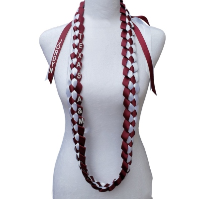 Personalized Graduation Ribbon Lei, Class of 2026