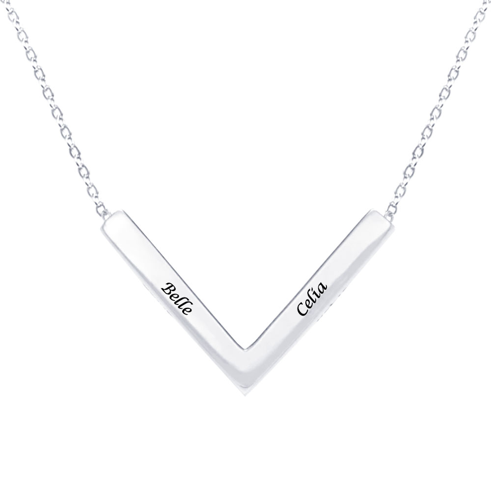 V name necklace clearance