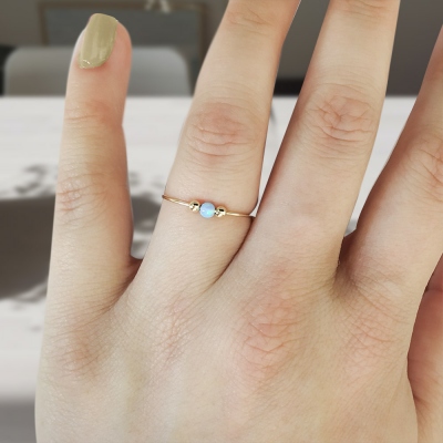 Anello Rotante In Argento Sterling 925 Con Perline Massaggianti - Anti-Ansia E Decompressione Per Donne E Ragazze