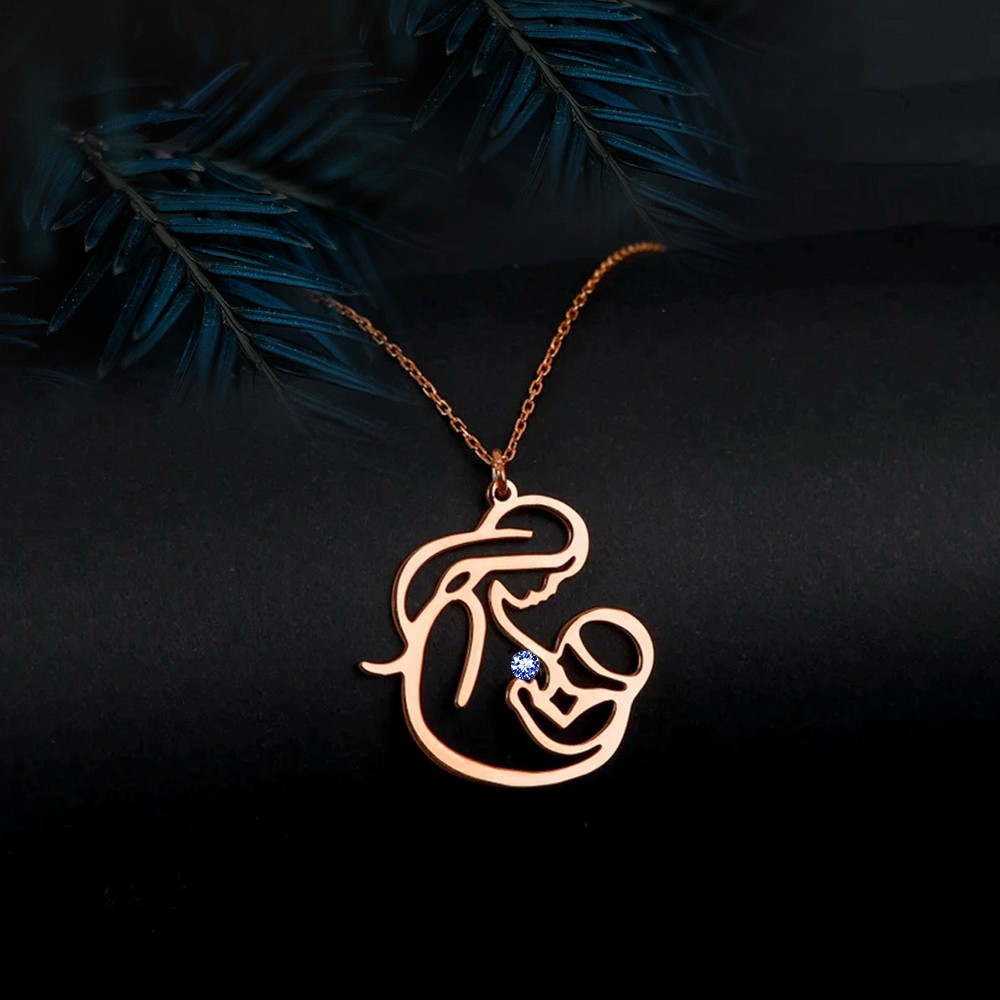 Mum and child necklace