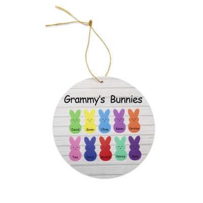 Personalized Easter Bunny Ornament