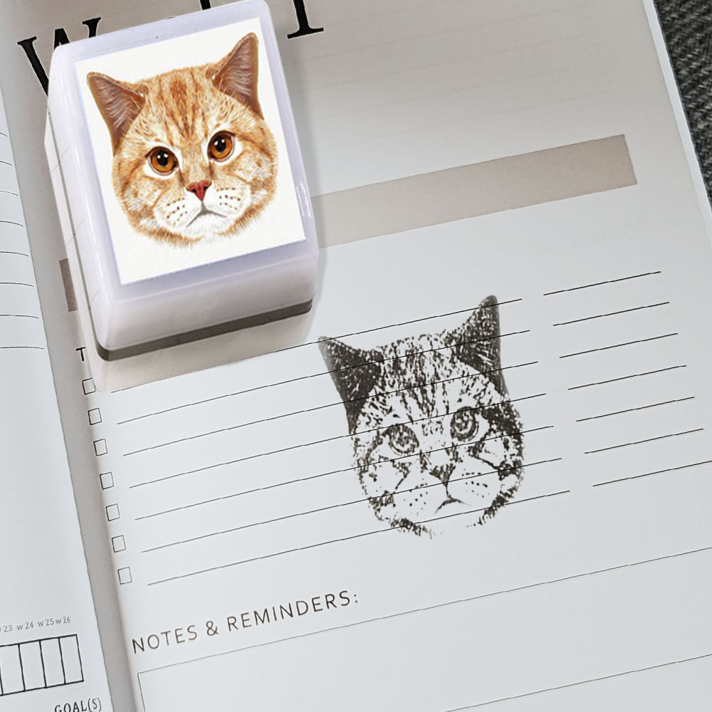 Personalized Pet Portrait Stamps, Custom Cats/Dogs/Birds/Parrots
