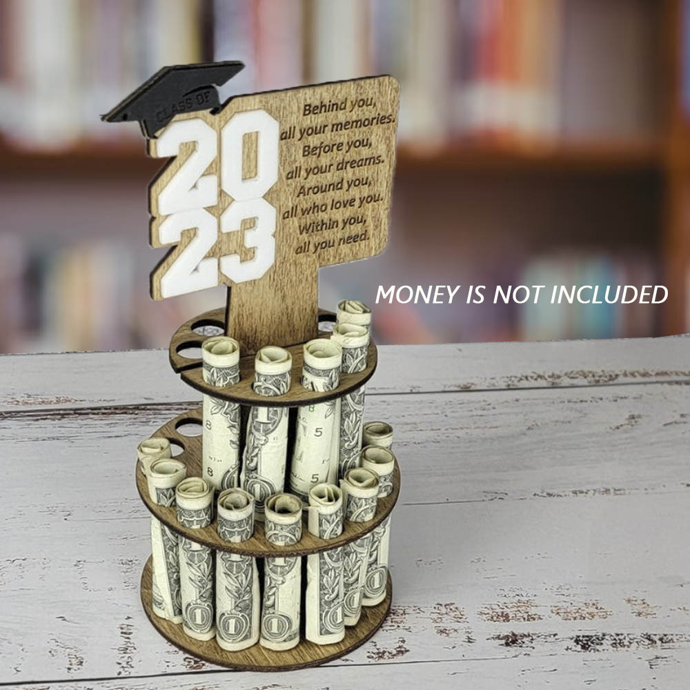 Custom Graduation Gift Money Holder, Tiered Graduation Money Cake