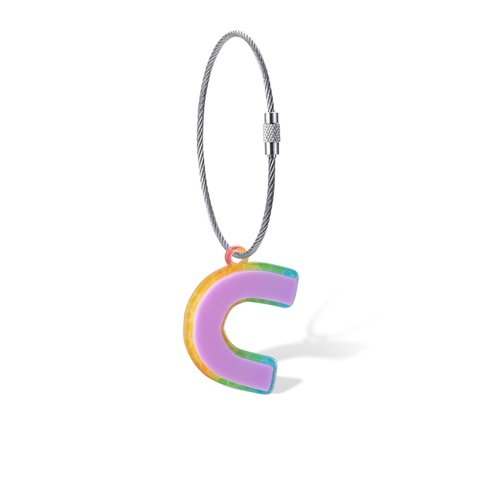 Porte-clés Décoratif Georgie Porgy - Accessoire Pour Sac à Main, Sac à Dos - Pendentif Mignon En Métal Et Cuir - Cadeau Fille