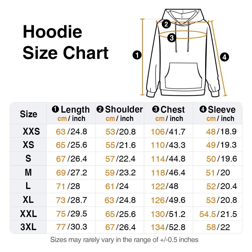 Hoodie size