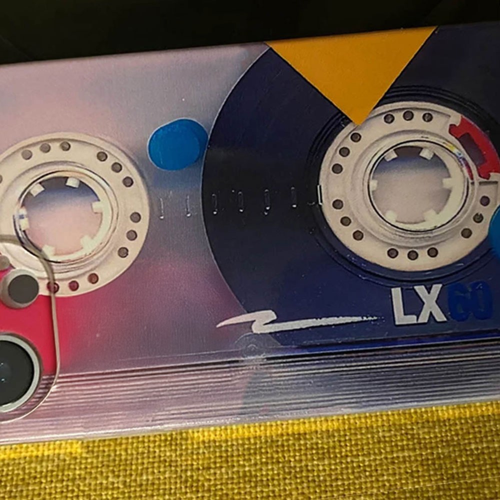 Benutzerdefinierte Vintage Kassette Handyhülle, 80er Retro-Stil Audio Mixtape Hülle für iPhone alle Modelle