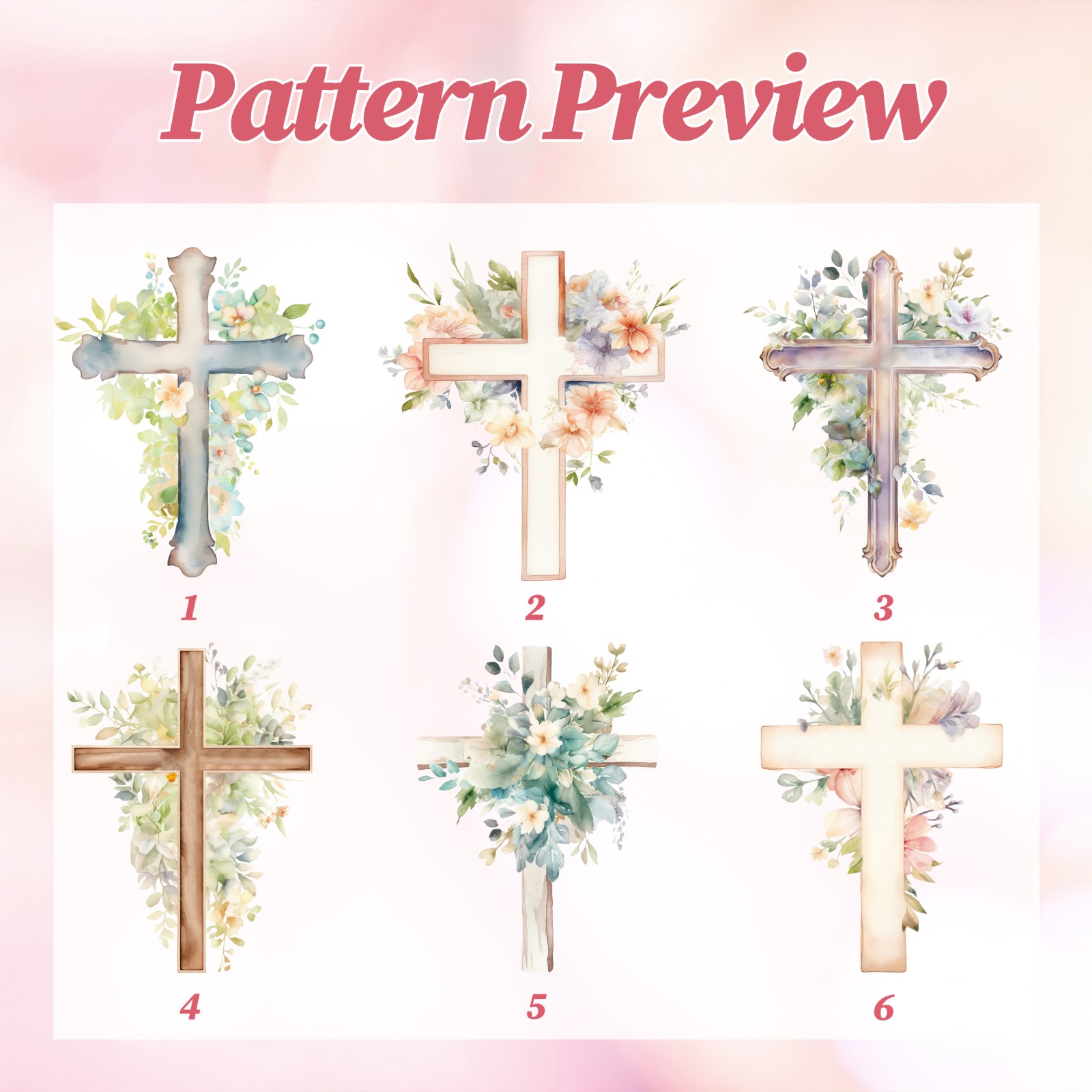 watercolor cross