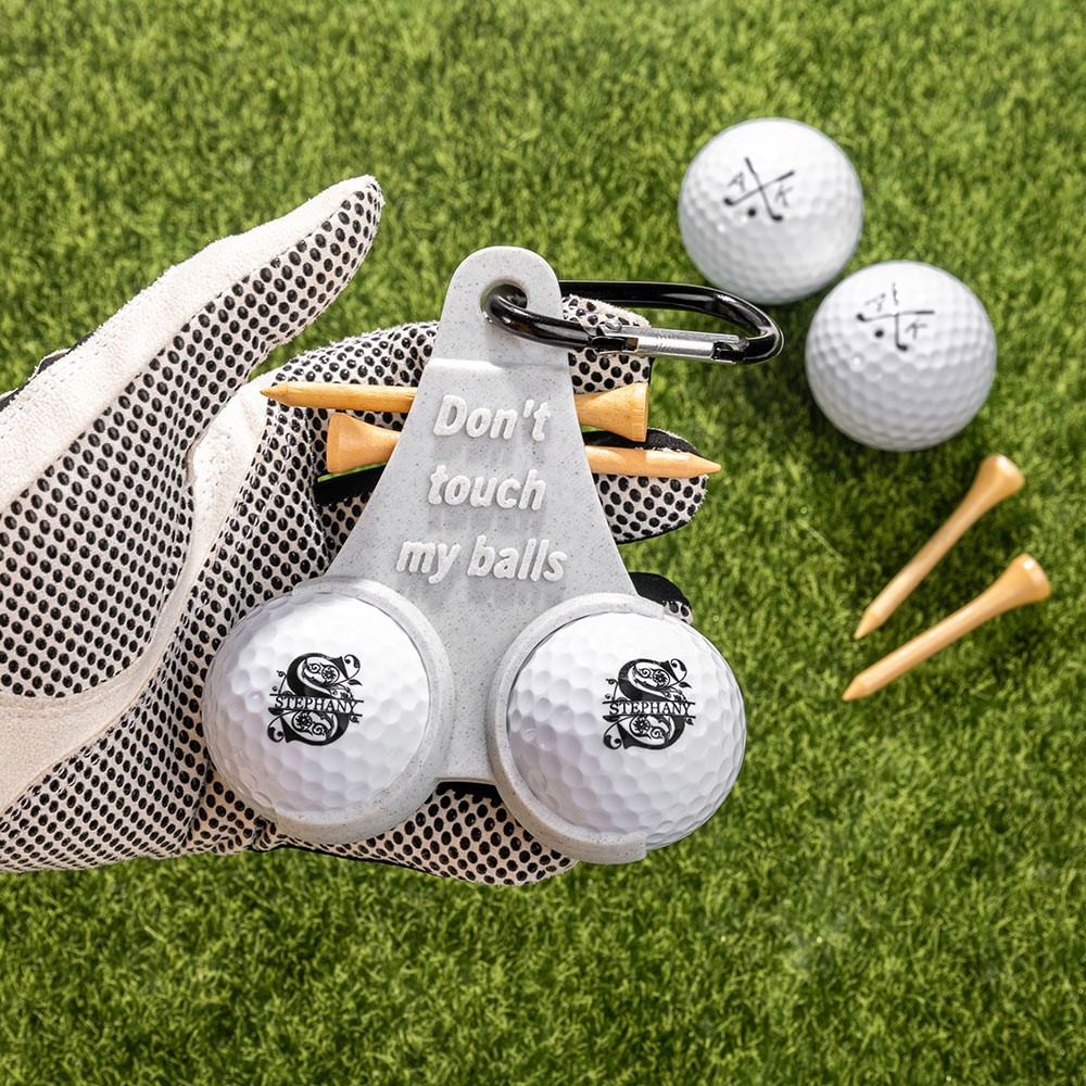 personalized golf ball holder