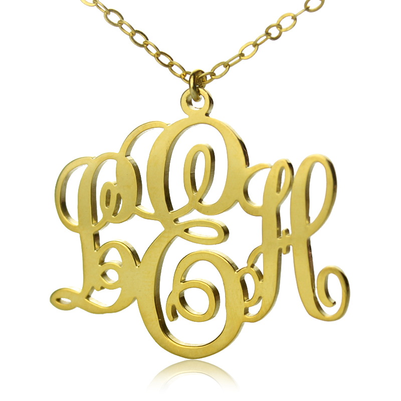 Gold Initial Letter Midi Disc Necklace | Chupi