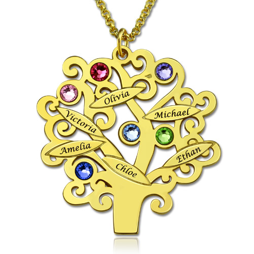 Personalized Family Tree Necklace: Mother's Day Gift GetNameNecklace