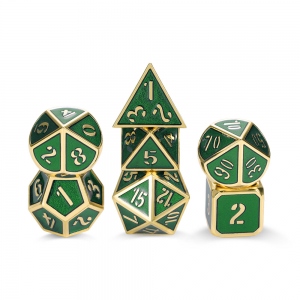 Personalized Metal Dice Set for DND Gamers