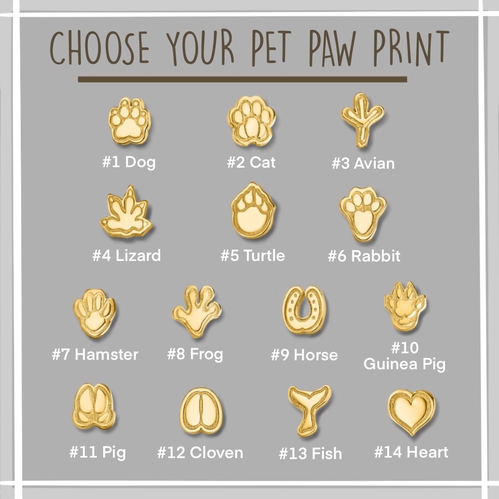 pet paw necklace