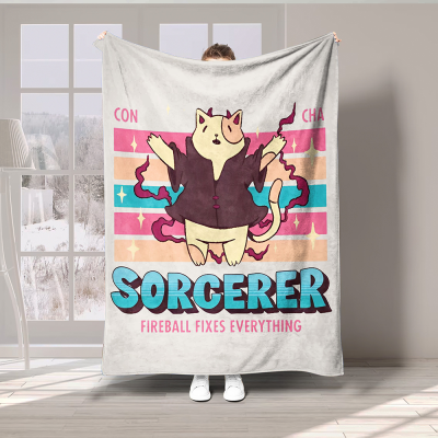 DND Class Cozy Blanket, Sherpa Blanket, Flannel Blanket, House Blanket, Blanket Gifts