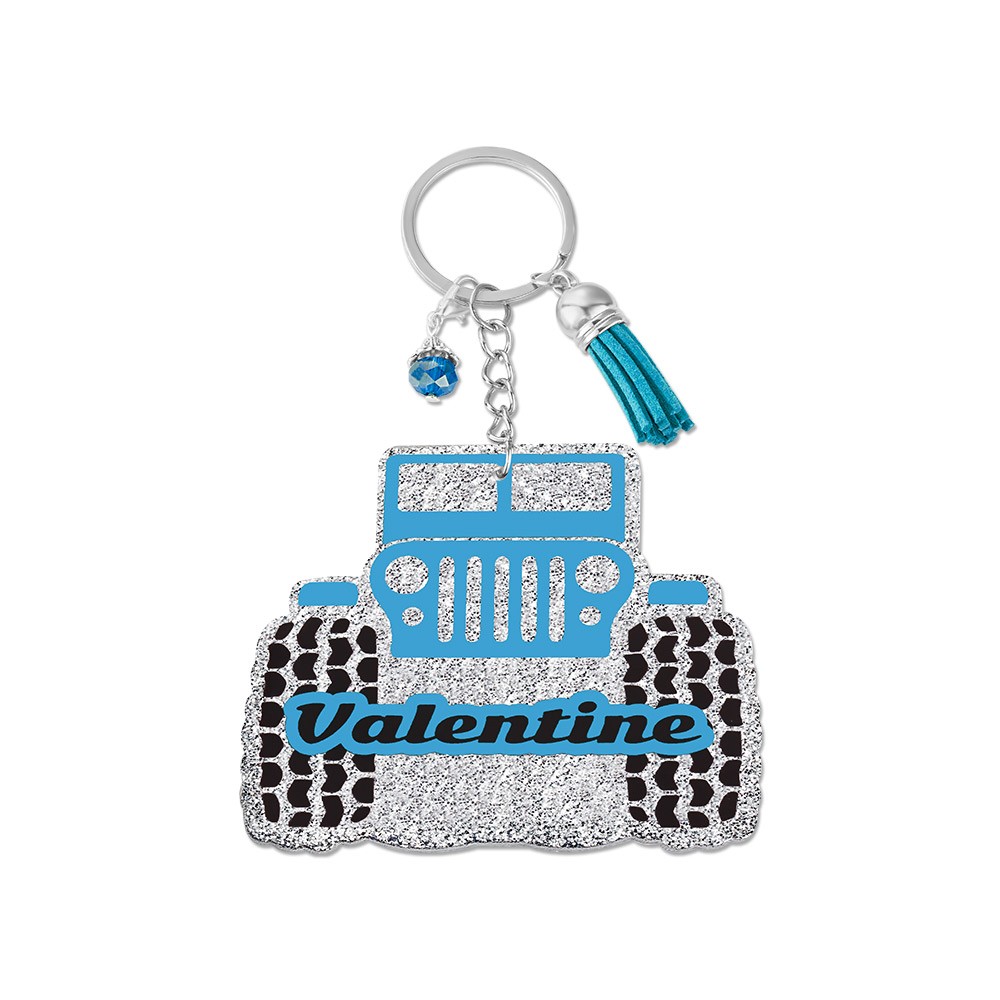 4x4 KEYS EMBROIDERED KEY CHAIN Offroading Overland Mudding 4wd Jeep Key Ring 