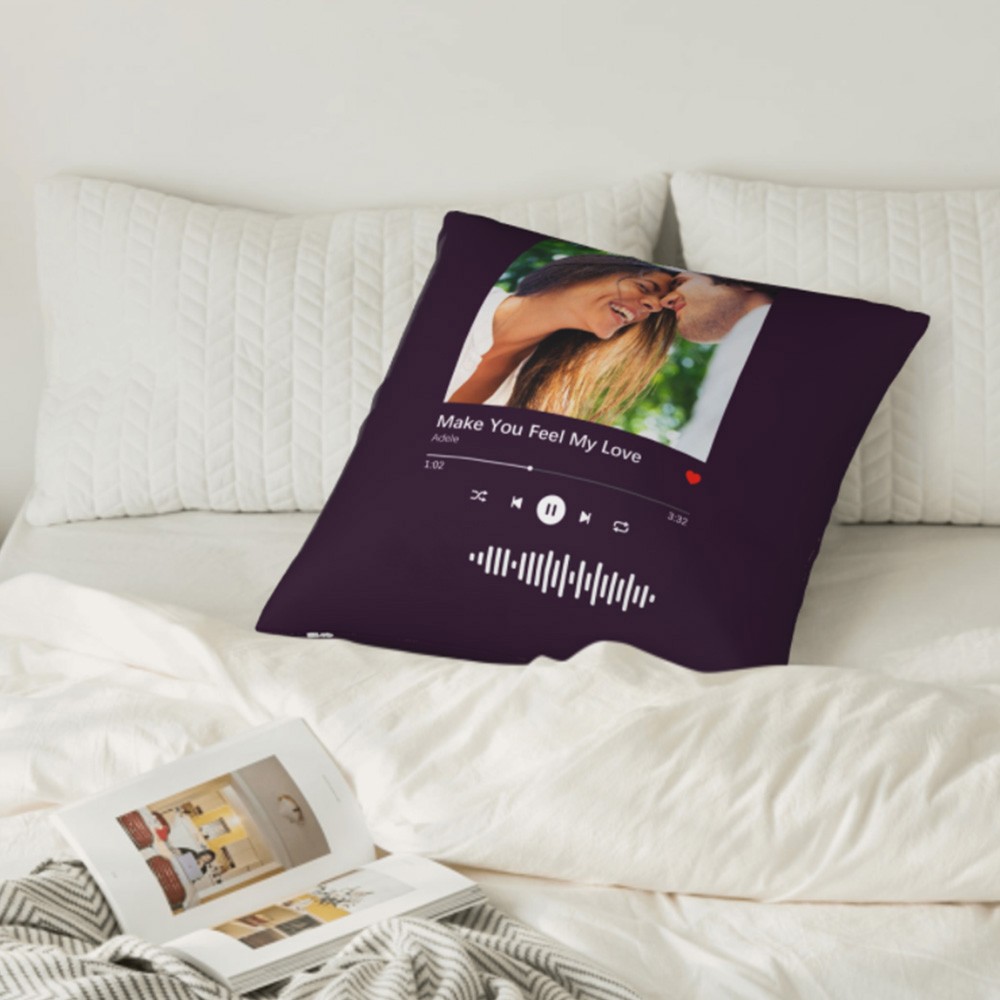 Custom Spotify Photo Music Player Pillowcase & Pillow