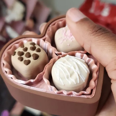 Chocolate Box Fidget Clicker Toy, Mechanical Keyboard Switch Fidget Clicker, Stress Relief/ASMR Stim Button Clicker, Gift for Dessert Lovers/ADHD/Her