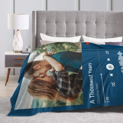 custom photo blanket