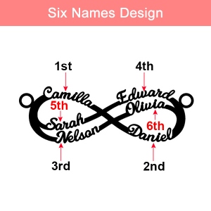 Personalized Infinity Name Necklace Sterling Silver