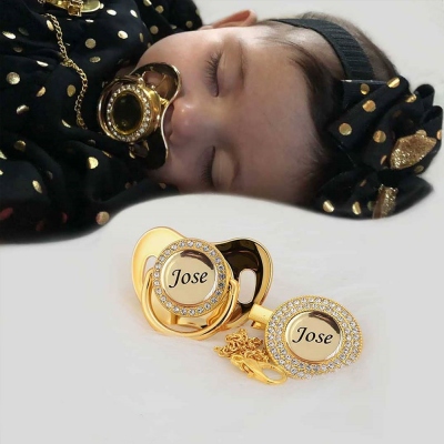 Personalized Baby Name Pacifier and Clip